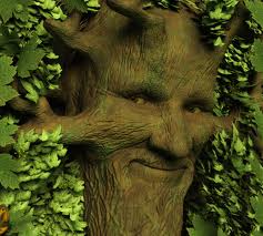One of the many frightening images that appears after doing a "green man" Google image search